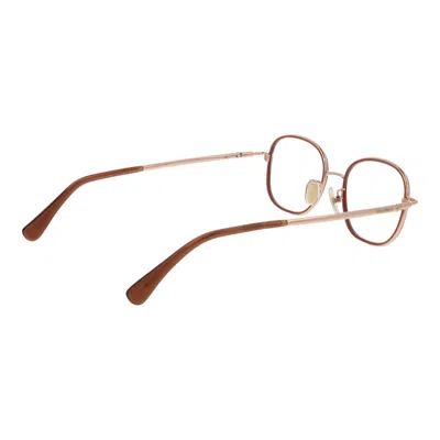 Max Mara Rose Gold Women Optical Frames In Gold