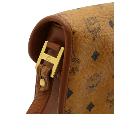 Pre-owned Mcm Brown Pvc Leather Pochette Shoulder Bag ()
