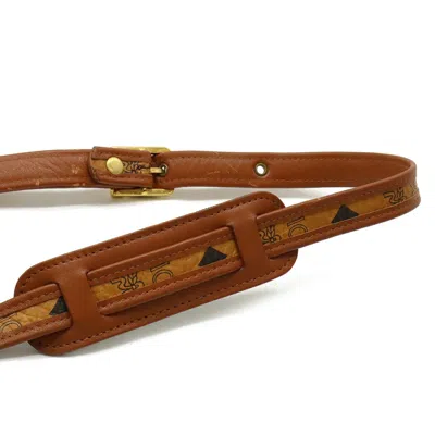 Pre-owned Mcm Brown Pvc Leather Pochette Shoulder Bag ()