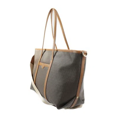 Pre-owned Michael Kors Brown Pvc Leather Handbag Shoulder Bag Tote Bag ()