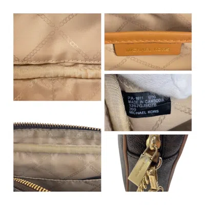 Pre-owned Michael Kors Brown Pvc Shoulder Bag ()