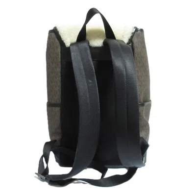 Pre-owned Michael Kors Brown White Backpack () In Multi