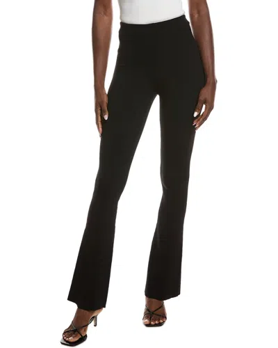 Maje Ribbed Flare Pant In Black