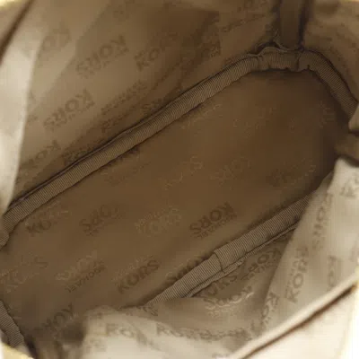 Pre-owned Michael Kors White Pvc Backpack ()