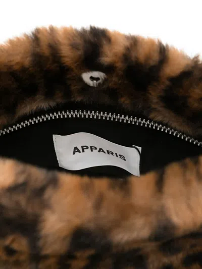 Ap Paris Esti Leopard Tote Bag In Red