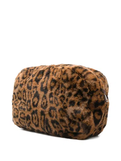 Ap Paris Jumbo Leopard Noor Pouch In Pattern