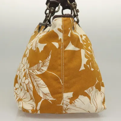 Pre-owned Miu Miu Beige, Brown Canvas Tote Bag () In Multi