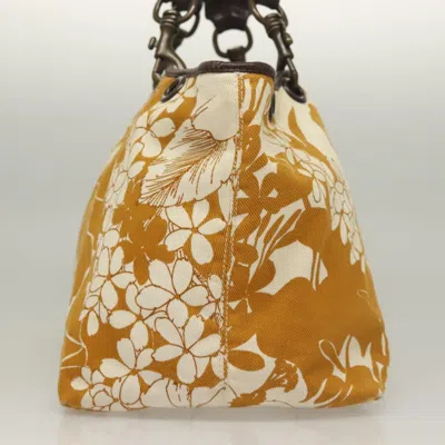 Pre-owned Miu Miu Beige, Brown Canvas Tote Bag () In Multi