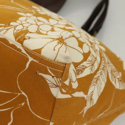 Pre-owned Miu Miu Beige, Brown Canvas Tote Bag () In Multi