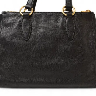 Pre-owned Miu Miu Black Leather Handbag Shoulder Bag ()
