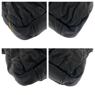 Pre-owned Miu Miu Black Leather Handbag Shoulder Bag ()