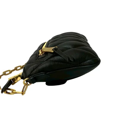 Pre-owned Miu Miu Black Leather Handbag Shoulder Bag ()