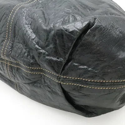 Pre-owned Miu Miu Black Leather Handbag Shoulder Bag Tote Bag ()