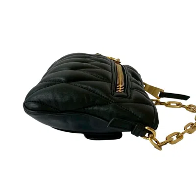 Pre-owned Miu Miu Black Leather Handbag Shoulder Bag ()