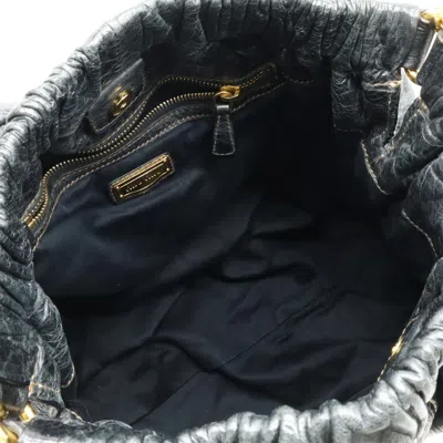 Pre-owned Miu Miu Black Leather Handbag Shoulder Bag Tote Bag ()