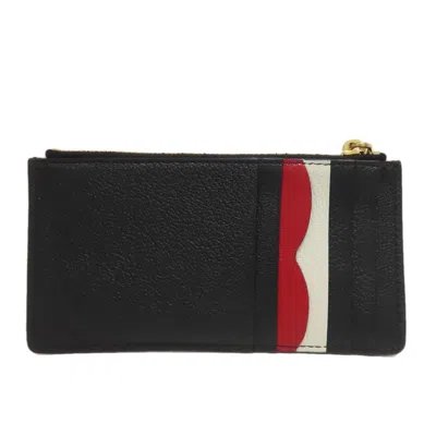 Pre-owned Miu Miu Black Leather Long Wallet (bi-fold) ()