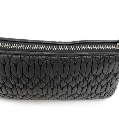 Pre-owned Miu Miu Black Leather Shoulder Bag ()