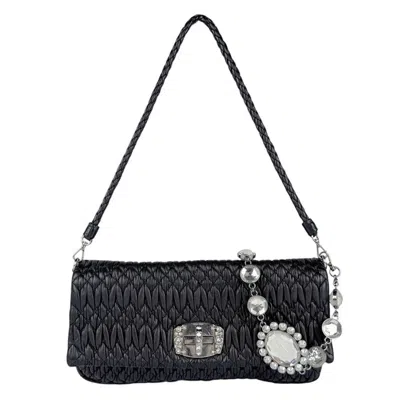 Pre-owned Miu Miu Black Leather Shoulder Bag ()