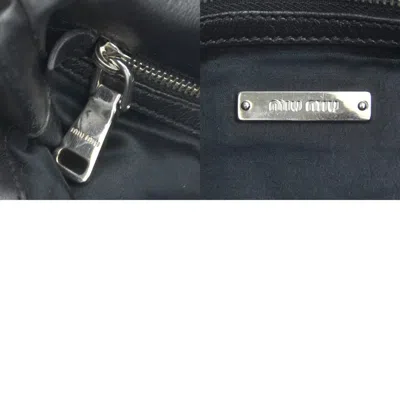 Pre-owned Miu Miu Black Leather Shoulder Bag ()