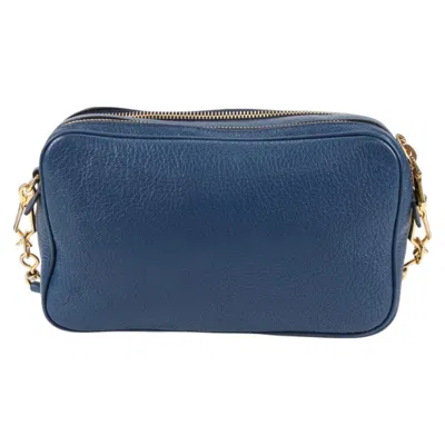 Pre-owned Miu Miu Blue Leather Shoulder Bag ()