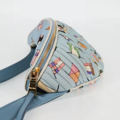 Pre-owned Miu Miu Blue Nylon Shoulder Bag ()