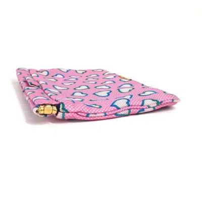 Pre-owned Miu Miu Blue Pink Nylon Leather Clutch Bag Pouch ()