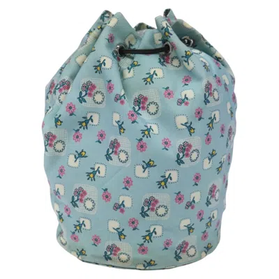 Pre-owned Miu Miu Flower Blue Synthetic Clutch Bag ()
