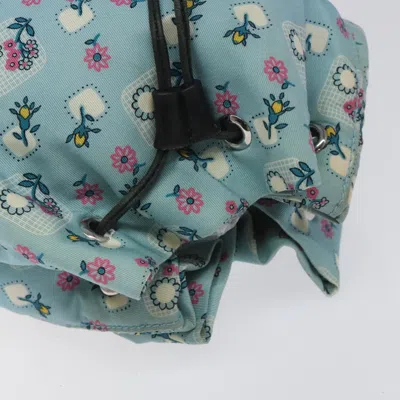 Pre-owned Miu Miu Flower Blue Synthetic Clutch Bag ()