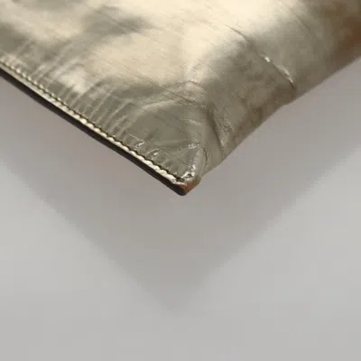 Pre-owned Miu Miu Gold Patent Leather Clutch Bag ()