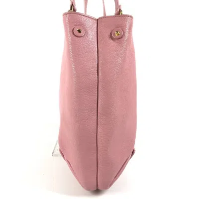 Pre-owned Miu Miu Pink Leather Handbag Shoulder Bag Tote Bag ()