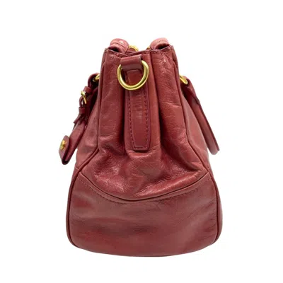 Pre-owned Miu Miu Pink Leather Handbag Tote Bag ()