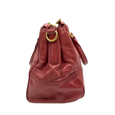 Pre-owned Miu Miu Pink Leather Handbag Tote Bag ()
