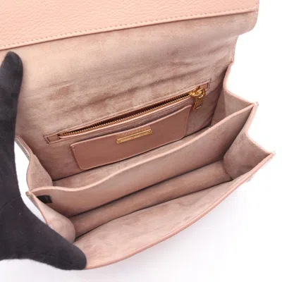 Pre-owned Miu Miu Pink Leather Shoulder Bag ()