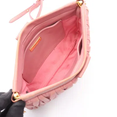 Pre-owned Miu Miu Pink Leather Shoulder Bag ()