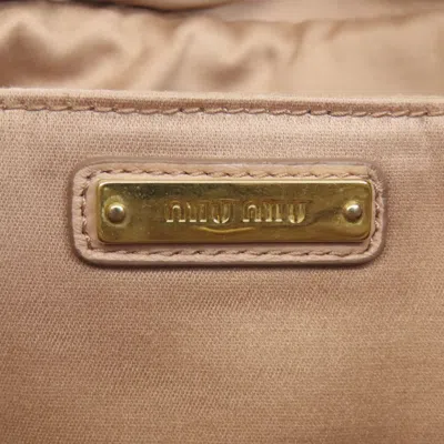 Pre-owned Miu Miu Pink Leather Shoulder Bag ()