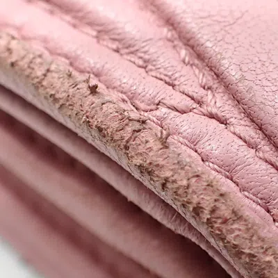 Pre-owned Miu Miu Pink Leather Wallet (bi-fold) ()