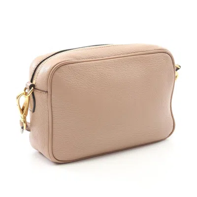 Pre-owned Miu Miu Pink Madras Shoulder Bag ()