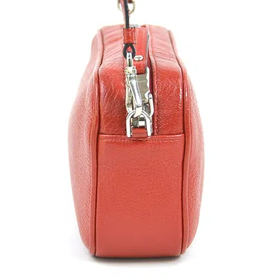 Pre-owned Miu Miu Red Color Leather Shoulder Bag ()