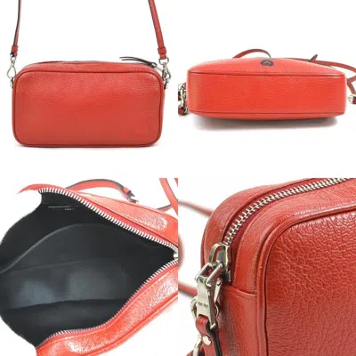 Pre-owned Miu Miu Red Color Leather Shoulder Bag ()
