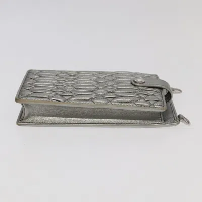 Pre-owned Miu Miu Silver Leather Shoulder Bag ()