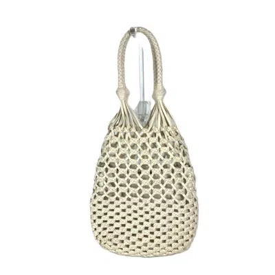 Pre-owned Miu Miu White Leather Beach Bag Shoulder Bag ()
