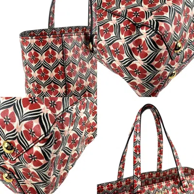 Pre-owned Miu Miu Red Color Coated Canvas Shoulder Bag ()