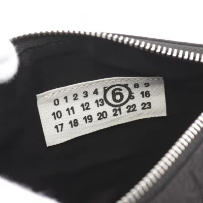 Pre-owned Mm6 Maison Margiela Black Nylon Leather Shoulder Bag ()