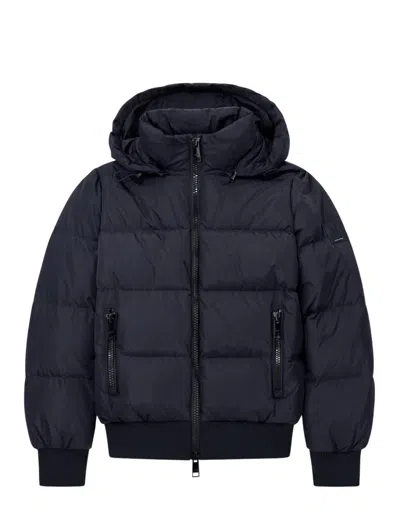 Armani Exchange Zip-up Bomber Jacket In Black