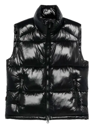 Save The Duck Aliantus Puffer Vest Jacket In Black