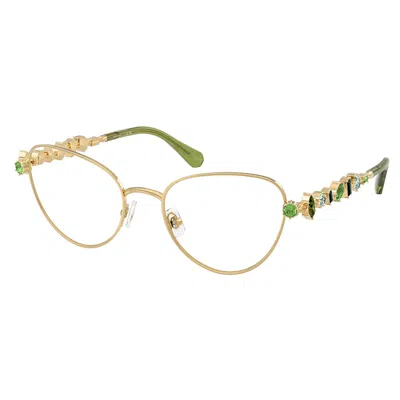 Swarovski Sk 1024 404g 51mm Womens Cat-eye Eyeglasses 51mm In Gold