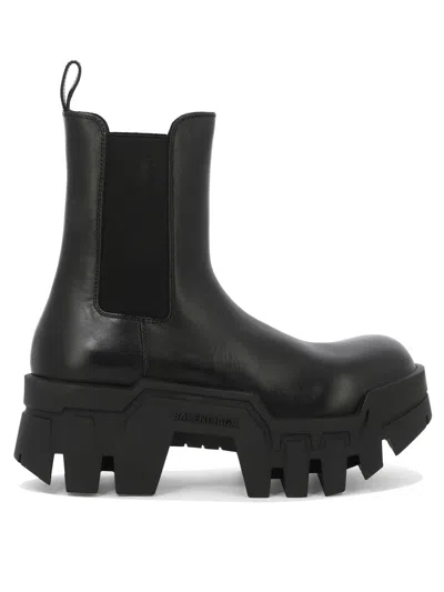 Balenciaga Bulldozer 40 Leather Chelsea Boots In Multi