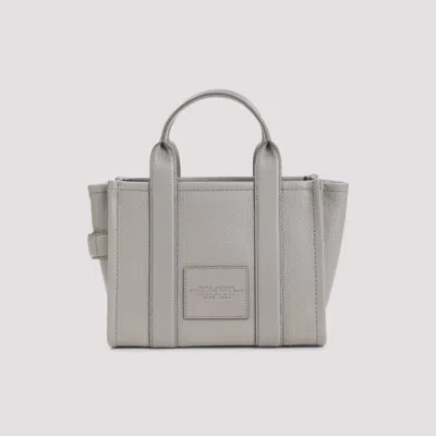 Marc Jacobs The Leather Medium Tote Bag In Gray