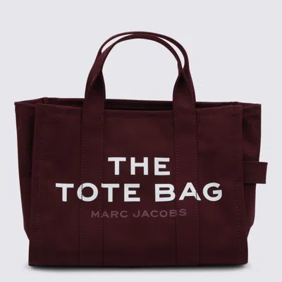 Marc Jacobs The Canvas Medium Tote Shopping Bag In Burgundy