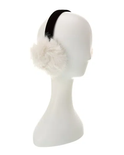 Surell Accessories Eyelash Earmuffs In Black